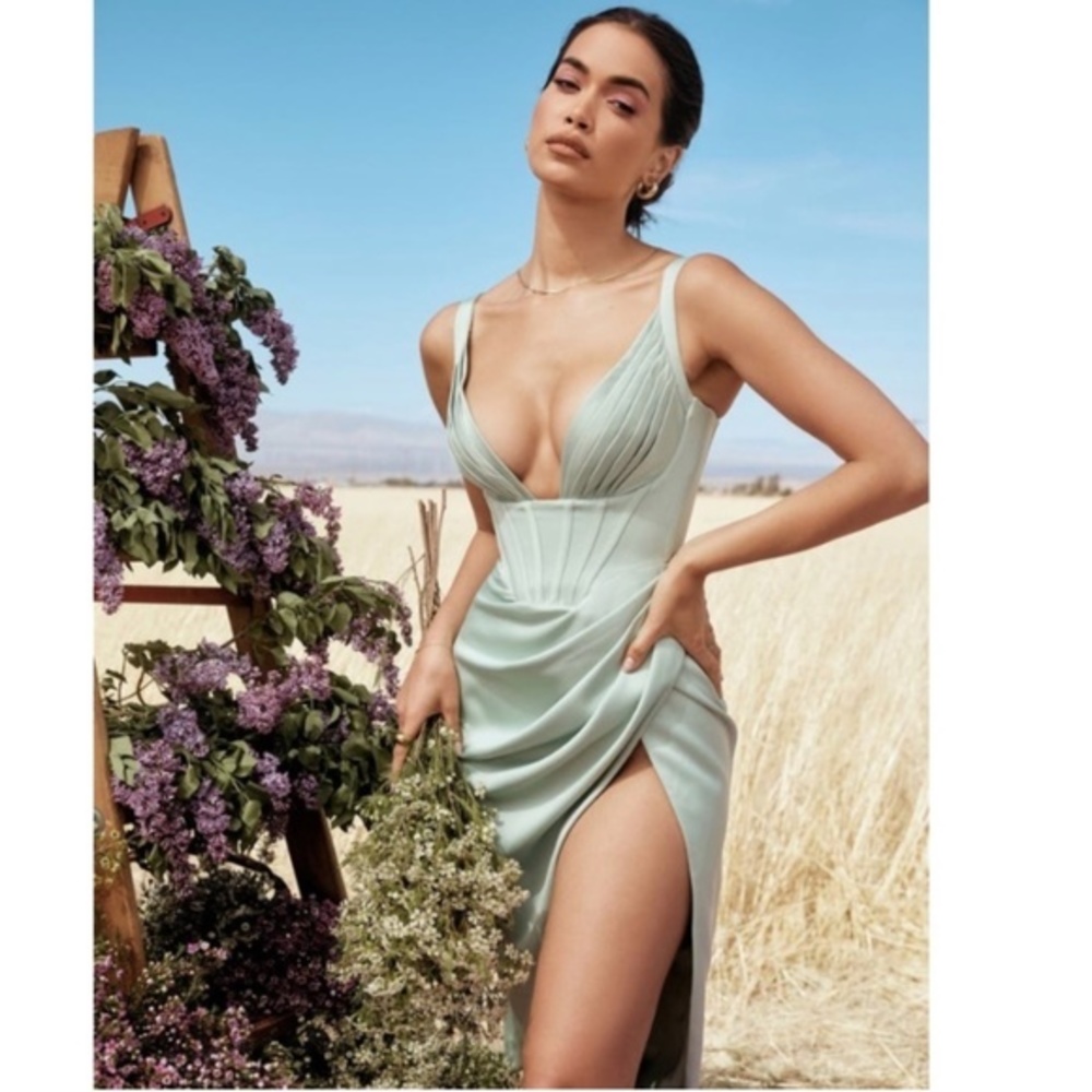 House of CB Faye Dress in Pistachio